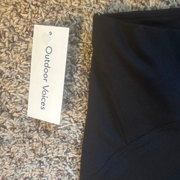 Outdoor Voices Freeform 7/8 High Waist Yoga Athletic Leggings Black NWT Size XS - Picture 5 of 6